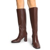 image:imageDREAM PAIRS Womens Knee High Square Toe Heel BootsBrown