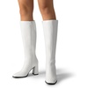 image:imageDREAM PAIRS Womens Knee High Square Toe Heel BootsWhitepu