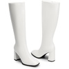 image:imageDREAM PAIRS Womens Knee High Square Toe Heel BootsWhitepu