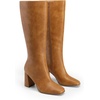 image:imageDREAM PAIRS Womens Knee High Square Toe Heel BootsYellow