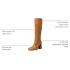 image:imageDREAM PAIRS Womens Knee High Square Toe Heel BootsYellow