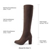 image:imageDREAM PAIRS Womens Knee High Winter Fall Tall Riding BootsDark Brown