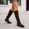 image:imageDREAM PAIRS Womens Knee High Winter Slouchy BootsDark Brown