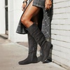 image:imageDREAM PAIRS Womens Knee High Winter Slouchy BootsGrey