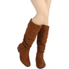 image:imageDREAM PAIRS Womens Knee High Winter Slouchy BootsTan