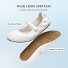 image:imageDREAM PAIRS Womens Mary Jane Dress Sambas Foldable FlatsWhite