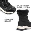 image:imageDREAM PAIRS Womens Mid Calf Warm Winter Snow BootsBlack