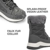 image:imageDREAM PAIRS Womens Mid Calf Warm Winter Snow BootsGrey
