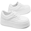 image:imageDREAM PAIRS Womens Platform Casual SneakersWhite