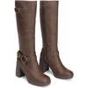 image:imageDREAM PAIRS Womens Platform Chunky Knee High BootsBrownnubuck