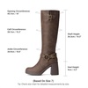 image:imageDREAM PAIRS Womens Platform Chunky Knee High BootsBrownnubuck