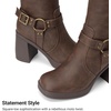 image:imageDREAM PAIRS Womens Platform Chunky Knee High BootsBrownnubuck
