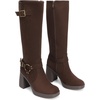image:imageDREAM PAIRS Womens Platform Chunky Knee High BootsBrownsuede