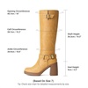 image:imageDREAM PAIRS Womens Platform Chunky Knee High BootsYellow