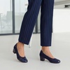 image:imageDREAM PAIRS Womens Pumps Low Chunky Arch Support HeelsNavy