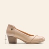image:imageDREAM PAIRS Womens Pumps Low Chunky Arch Support HeelsNude