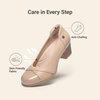 image:imageDREAM PAIRS Womens Pumps Low Chunky Arch Support HeelsNude