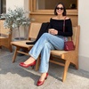 image:imageDREAM PAIRS Womens Pumps Low Chunky Arch Support HeelsRed