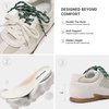 image:imageDREAM PAIRS Womens Retro Lace Up Sneakers Walking ShoesGrey White