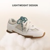 image:imageDREAM PAIRS Womens Retro Lace Up Sneakers Walking ShoesGrey White