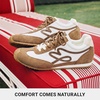 image:imageDREAM PAIRS Womens Retro Tennis Fashion SneakersBrownWhite