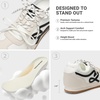 image:imageDREAM PAIRS Womens Retro Tennis Fashion SneakersGrey