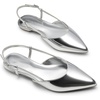 image:imageDREAM PAIRS Womens Slingback Dress Ballet FlatsSilverpat