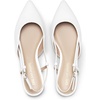 image:imageDREAM PAIRS Womens Slingback Dress Ballet FlatsWhitepu