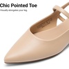 image:imageDREAM PAIRS Womens Slingback Dressy Mary Jane Ballet FlatsNude