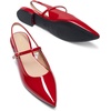 image:imageDREAM PAIRS Womens Slingback Dressy Mary Jane Ballet FlatsRed