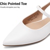 image:imageDREAM PAIRS Womens Slingback Dressy Mary Jane Ballet FlatsWhite