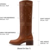 image:imageDREAM PAIRS Womens Stitching Vintage Knee High BootsBrown