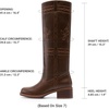 image:imageDREAM PAIRS Womens Stitching Vintage Knee High BootsDark Brown