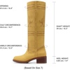image:imageDREAM PAIRS Womens Stitching Vintage Knee High BootsYellow