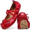 image:imageDREAM PAIRS Girls Ballet Flats Mary Jane ShoesAll Red