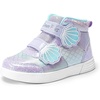 image:imageDREAM PAIRS Girls High Top Sneakers Star Casual ShoesGrape