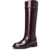 image:imageDREAM PAIRS KneeHigh Buckle Strap Riding BootsBurgundy