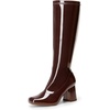 image:imageDREAM PAIRS Womens Gogo Boots Chunky Knee High BootsBrown