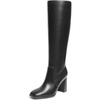 image:imageDREAM PAIRS Womens Knee High Square Toe Heel BootsBlack