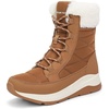 image:imageDREAM PAIRS Womens Mid Calf Warm Winter Snow BootsChestnut