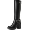 image:imageDREAM PAIRS Womens Platform Chunky Knee High BootsBlack