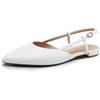 image:imageDREAM PAIRS Womens Slingback Dress Ballet FlatsWhitepu