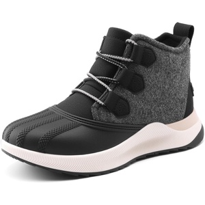 image:imageDREAM PAIRS Ankle Fashion Sneaker Boots WomenGreyBlack