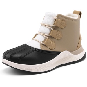 image:imageDREAM PAIRS Ankle Fashion Sneaker Boots WomenSandWhite