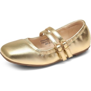 image:imageDREAM PAIRS Girls Ballet Flats Mary Jane Dress ShoesGold