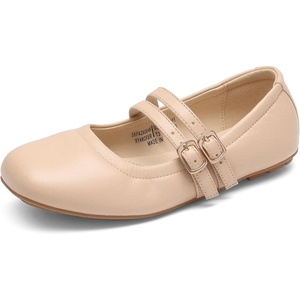 image:imageDREAM PAIRS Girls Ballet Flats Mary Jane Dress ShoesNude