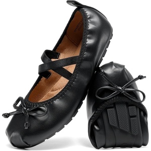 image:imageDREAM PAIRS Girls Ballet Flats Mary Jane ShoesAll Black