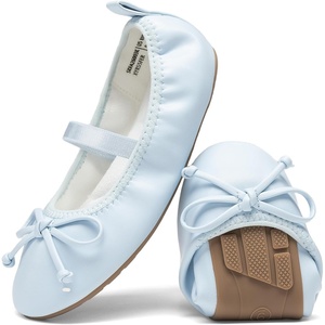 image:imageDREAM PAIRS Girls Ballet Flats Mary Jane ShoesLight Blue