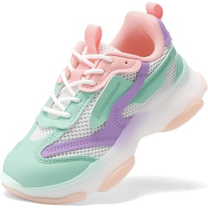 image:imageDREAM PAIRS Girls Chunky Sneakers Jelly Sole ShoesMulti