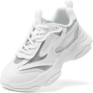 image:imageDREAM PAIRS Girls Chunky Sneakers Jelly Sole ShoesWhite